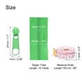 thumbnail image 2 of Uxcell #3 10 Yards Bulk Nylon Coil Zippers by the Yards with 20 Pcs Zippers Sliders and Ruler for Tailor Sewing, Green, 2 of 6
