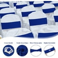 thumbnail image 3 of Wehilion Spandex Chair Sashes with Crown Buckle Spandex Stretch Chair Bands Cover Ties with Buckle Slider Chair Cover Band Chair Sashes Chair Cover Bands with Buckle,20/30/50/100pcs, 3 of 7