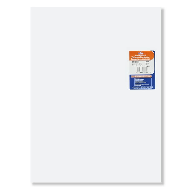 Elmer S Foam Board X 30 Inches 3 16 Inch Thickness White 1 Count Walmart Com Walmart Com