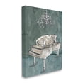 thumbnail image 2 of Stupell Industries Cow Resting on Piano Fancy Chandelier Green Gray, 36 x 48, Design by Cindy Jacobs, 2 of 5