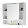 thumbnail image 4 of Fine Fixtures  Surface Mount Bathroom Medicine Cabinet Matt White Paint 48", 4 of 5