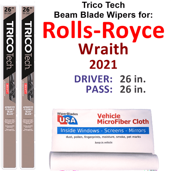 2021 Rolls-Royce Wraith Beam Blade Wipers (Set of 2)