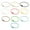 Multicolor mix, variant on 10 Pieces Vibrant Iron Screw Lock Rings DIY Jewelry Keychain Making Components