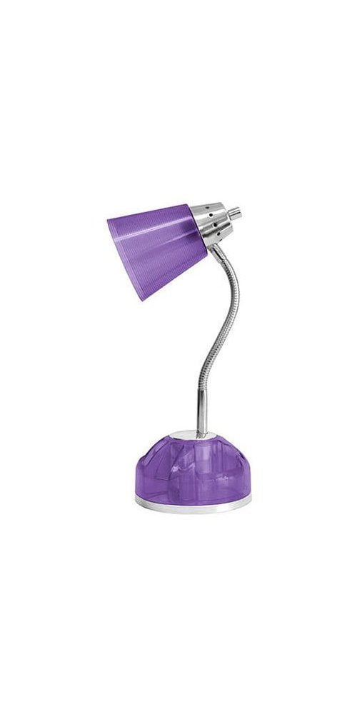 purple desk lamp with organizer