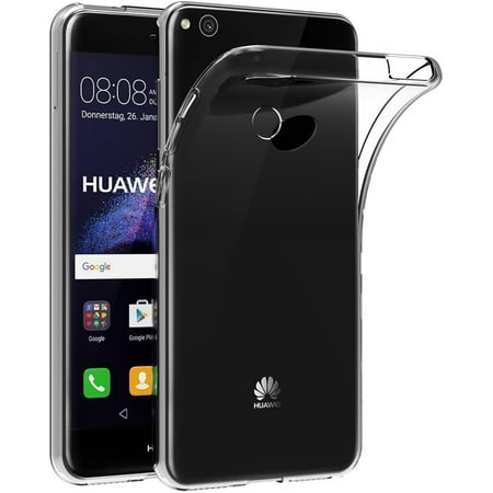 Case for Huawei P9 Lite (2017) / Huawei P8 Lite (2017) / Honor 8 Lite (5.2 inch) Soft TPU Rubber Gel Bumper Transparent Back Cover