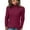 Wine_#01, variant on Nokdvo Turtleneck Sweaters for Women Fashion Knitting Long Sleeve Solid Color Sweaters Fall Winter Casual Loose Ribbed Pullover Top,Royal Blue XL