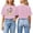 Pink, variant on Trendfront Womens Summer Crew Neck Short Sleeve Tops Cute Cartoon Character Graphic Tees Pattern Printed Casual Style Wear T-Shirts