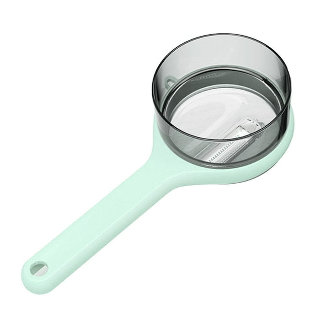 Storage Peeler with Container Multifunctional Vegetable Fruit Peeler for Home Kitchen Light Green