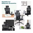 Ergonomic Office Chair Mesh Seat Depth Adjustable Home Office Desk