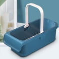 thumbnail image 2 of Cubo de limpieza Rectangular, cubo utilitario resistente con asa, cubo para fregona doméstica, cesta organizadora de herramientas de limpieza para limpieza, 2 of 5