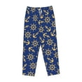 thumbnail image 4 of Sigee Anchors and Nautical Print Women's Soft Pajama Pants - Breathable and Comfortable Lounge Sleep Bottoms with Elastic Waistband and Pockets-XX-Large, 4 of 9