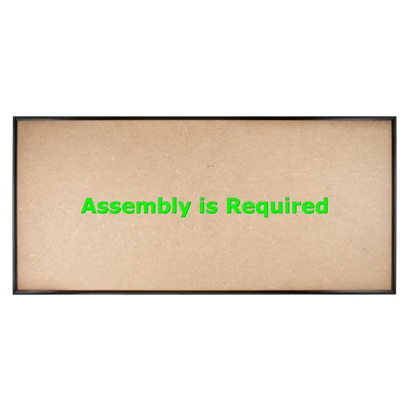 Quadro Frames 15x30 inch Picture Frame, Black, Style P375-3/8 inch Wide Molding