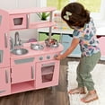 KidKraft Pink Vintage Wooden Play Kitchen with Pretend Ice Maker and