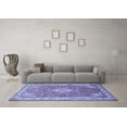 thumbnail image 3 of Ahgly Company Indoor Round Medallion Blue Traditional Area Rugs, 8' Round, 3 of 4