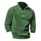 thumbnail image 3 of Men's Fashion Top Casual Slim Fit Pullover Long Sleeve Zipper Small High Collar 2XL, 3 of 3