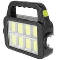 thumbnail image 1 of Solar Handheld Flashlight 6 Modes Rechargeable Multifunction Lights Super Bright LED Searchlight Waterproof Portable Spotlight for Fishing Outdoor Camping Emergencies, 1 of 9
