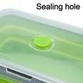 thumbnail image 2 of Set of 4 Collapsible Silicone Food Storage Container With BPA Free, Leftover Meal Box With Airtight Plastic Lids For Kitchen,Microwave & Freezer & Dishwasher Safe, 2 of 5