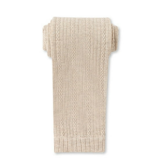 WMTBSRSW Girls Tights for Ballet Dance School Students Super Soft Stockings Leggings Stretchy Ribbed Knit Footless Tights 6-8Years