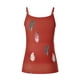 thumbnail image 5 of Moda mujer verano estampado Casual sin mangas cuello redondo chaleco Camis blusa Tops Fridja gh1565, 5 of 8