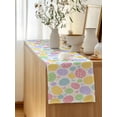 thumbnail image 5 of Table Runner 72 Inches Long for Kitchen Dining, Easter Eggs Dresser Scarf Farmhouse, Dining Table Decorations for Wedding/Parties, Cute Colorful Spring Love Country 16 x 72 In, 5 of 8