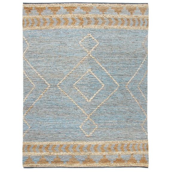 SAFAVIEH Kilim Luvina Tribal Area Rug, Natural/Blue, 8' x 10'