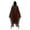 Brown, variant on Distressed Tattered Sheer Hooded Cloak for Women/Men, Worn-Out Reaper Cape with Ragged Hem 1-Piece Halloween Horror Costume Prop for Haunted House Zombie Cosplay Party Black One Size