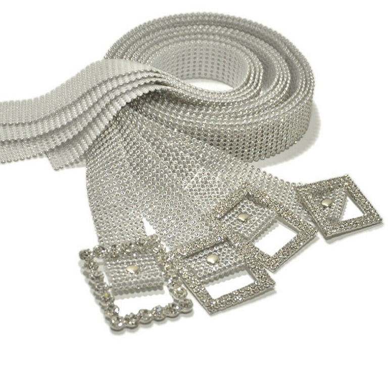 Rhinestone Belts for Women Adjustable Wide Waist Chain Sparkly Crystal s-l400.jpg main image 2
