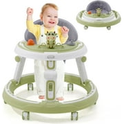 Ealing 3 in 1 Baby Walker, Foldable Baby Walker with 7 Height Adjustments, with Removable Feeding Tray and Play Center, 6 Months and Above