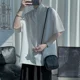 thumbnail image 2 of Camisetas negras, camisetas, pantalones cortos, trajes para hombres, camisetas lisas Kpop con estilo, ropa de verano, conjuntos para hombre, camisetas y tops holgados elegantes, novedad, 2 of 4