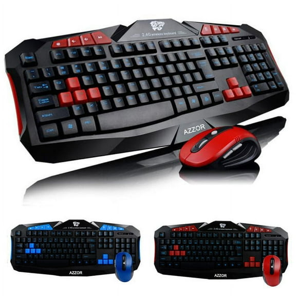 Oggfader Keyboards for Computers Gaming wireless 2.4G keyboard and Mouse Set to Computer Multimedia Gamer