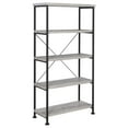 thumbnail image 2 of Display Shelves, Grey Driftwood 4-shelf Bookcase, Grey Shelving Units,Wood Wooden Display Shelves, Furniture Primary Living Space Display, Shelving & Etageres Grey Driftwood 4-shelf Bookcase, 2 of 9