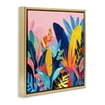 thumbnail image 4 of Stupell Industries Bold Tropical Jungle Leaves Botanical & Floral Painting Gold Floater Framed Canvas Art Print Wall Art, 18 x 18, 4 of 10
