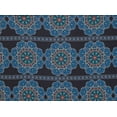 thumbnail image 2 of Zelouf Digital Sample On Belle Crepe  , Sewing, DIY, Crafts Fabric by the Yard, 938 Black/royal, 3 Yard, 2 of 2