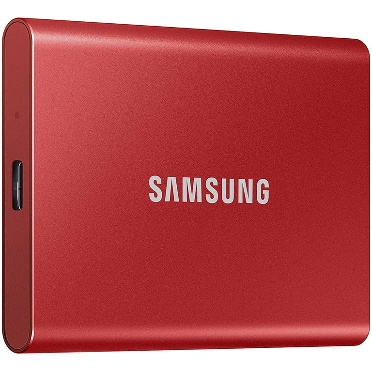 SAMSUNG T7 2TB Portable SSD - USB 3.2, Red - Fast Transfer for PC