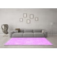 thumbnail image 3 of Ahgly Company Indoor Round Abstract Purple Contemporary Area Rugs, 4' Round, 3 of 4