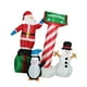thumbnail image 5 of Papá Noel inflable navideño para exteriores, decoración inflable con luz LED, muñeco de nieve, pingüino, adorno para césped, material de poliéster, ad, 5 of 9
