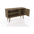 thumbnail image 2 of Manhattan Comfort Liberty 42.52 Inch Mid Century Modern TV Stand, Rustic Brown, 2 of 7