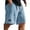 Blue, variant on Mens Daily Jacquard Textured Shorts Casual Drawstring Elastic Waist Lounge Short Pants Loose Fit Comfy Beach Shorts with Pockets White L