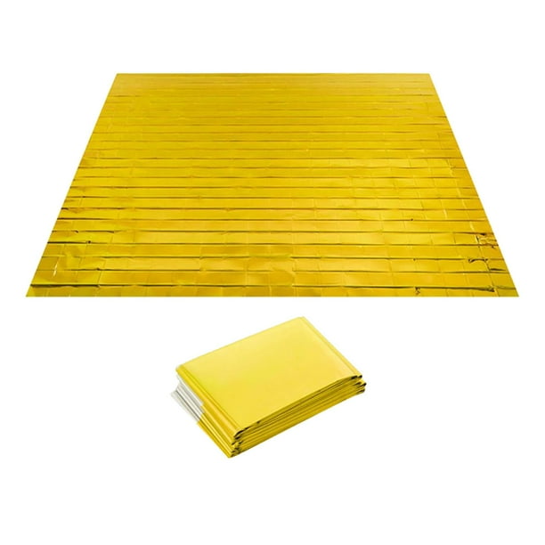 Manta espacial de 6 uds., suministros de emergencia, manta de aluminio, manta de supervivencia para supervivencia 130x210cm