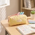 thumbnail image 5 of Cloth Pencil Pouch Makeup Brush Bags - Versatile Travel Organizer for Cosmetics, Toiletries, and Small Gadgets - Perfect Gift for Any Occasion, Lightweight and Stylish Design,Yellow, 5 of 5