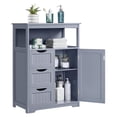 thumbnail image 1 of Tieyuny 35.5" Freestanding Bathroom Floor Cabinet with Door, 3 Drawers & Adjustable Shelf, Storage Organizer for Bathroom, Gray, 1 of 4