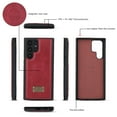thumbnail image 3 of for Samsung Galaxy S23 Ultra Case, for Samsung S23 Ultra Wallet Case, Premium PU Leather [Magnetic Flip] [Zipper Pocket] [Wristband] [Card Holder] Detachable Case for Galaxy S23 Ultra,Red, 3 of 12