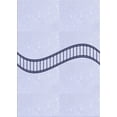 thumbnail image 1 of Ahgly Company Machine Washable Indoor Rectangle Transitional Denim Blue Area Rugs, 5' x 8', 1 of 7