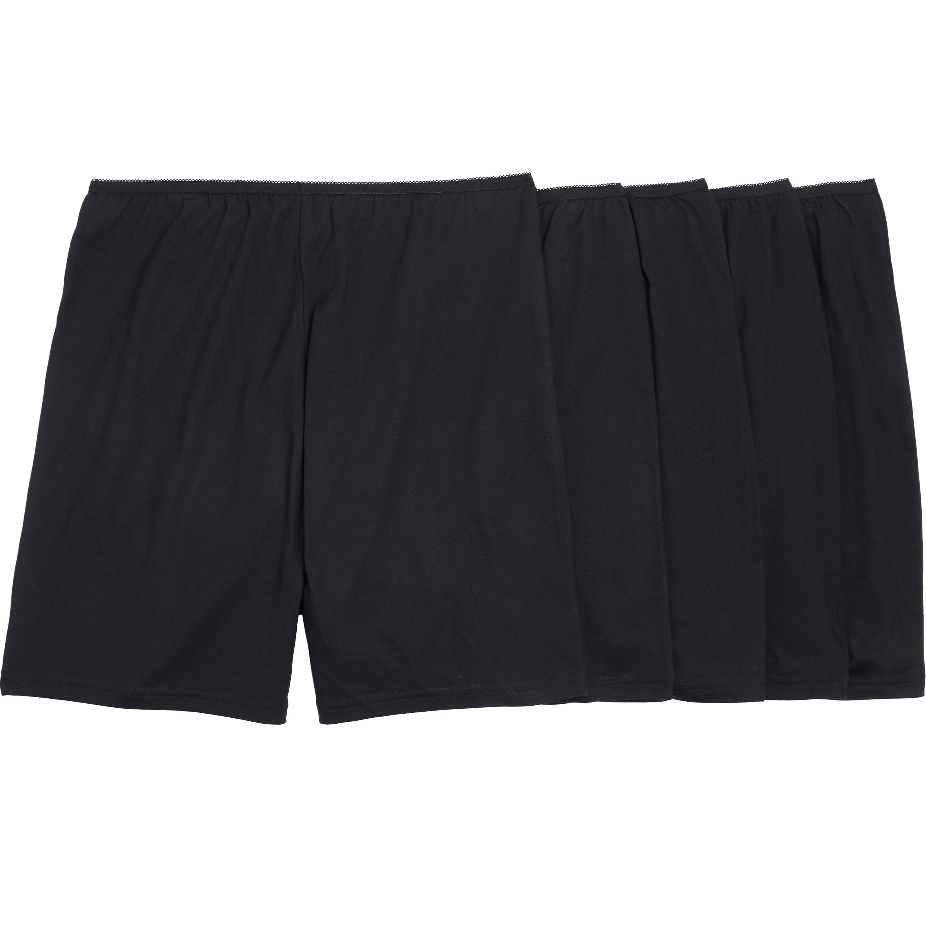 Comfort Choice Women's Plus Size 5Pack Cotton Boxer Panties