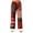 Wine, variant on Women's Fashionable Casual Trousers with Geometric Print, Modern and Trendy Pants for Casual Outings, Daily Use, and Women's Wardrobe Essentials,Wine,S