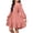 Pink, variant on HAOTAGS Girls Flare Dresses 10-12,Puff Sleeve Bow Back Long Sleeve Party Tween Summer Dress Pink