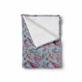 thumbnail image 2 of Spring Soft Flannel Fleece Throw Blanket, Vintage Engraving Style Romantic Reviving Nature with Perching Birds and Flowers, Cozy Plush for Indoor and Outdoor Use, 50" x 70", Multicolor, by Ambesonne, 2 of 6