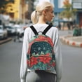 thumbnail image 7 of FORMRS Mini Backpack Purse for Women Travel Daypack Casual Shoulder Bag, Christmas Poinsettia, 7 of 7