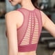 thumbnail image 4 of Sujetador deportivo para mujer, sin costuras, a prueba de golpes, sujetadores de Yoga de malla, sujetador de entrenamiento acolchado extraíble, camisetas sin mangas cortas atléticas de moda, 4 of 8