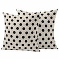 thumbnail image 2 of Pack of 2 Outdoor Pillow Covers 16x16 Inch Waterproof Wave Point Black Throw Pillow Covers,Decorative Couch Pillow Shams Protectors Modern Minimalist Geometric on Linen Patio Cushion Pillowcases, 2 of 8